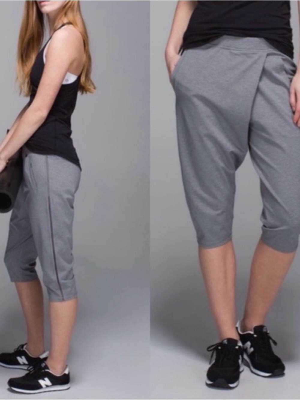 ✨BOGO FREE ENTIRE CLOSET✨ Lululemon Black Retreat Yoga Cropped Pants Black